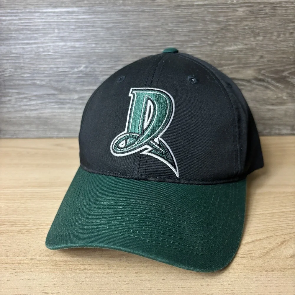 Dayton Dragons Hat Cap Snap Back Black Green MILB Baseball Minor League Mens S/M